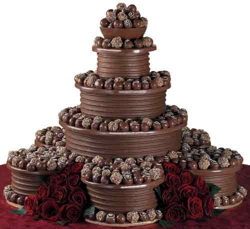 beautiful-chocolate-wedding-cake