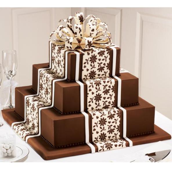 brown-wedding-cake